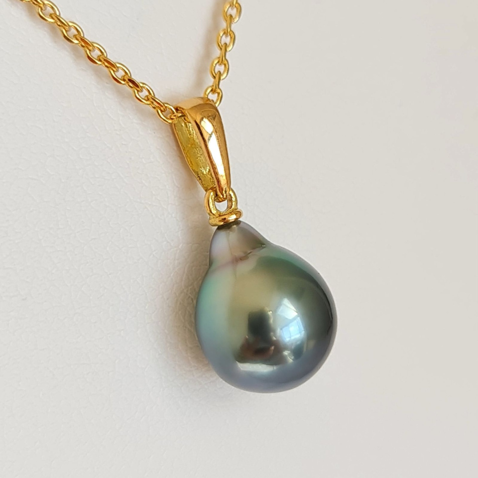 Belle de Jour - Pendentif Or Jaune et Perle de Tahiti d'Exception
