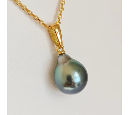 Belle de Jour - Pendentif Or Jaune et Perle de Tahiti d'Exception
