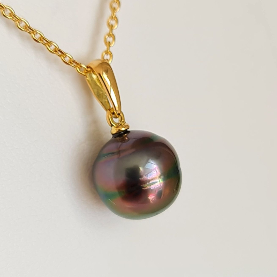 Belle de Jour - Pendentif Or Jaune et Perle de Tahiti d'Exception