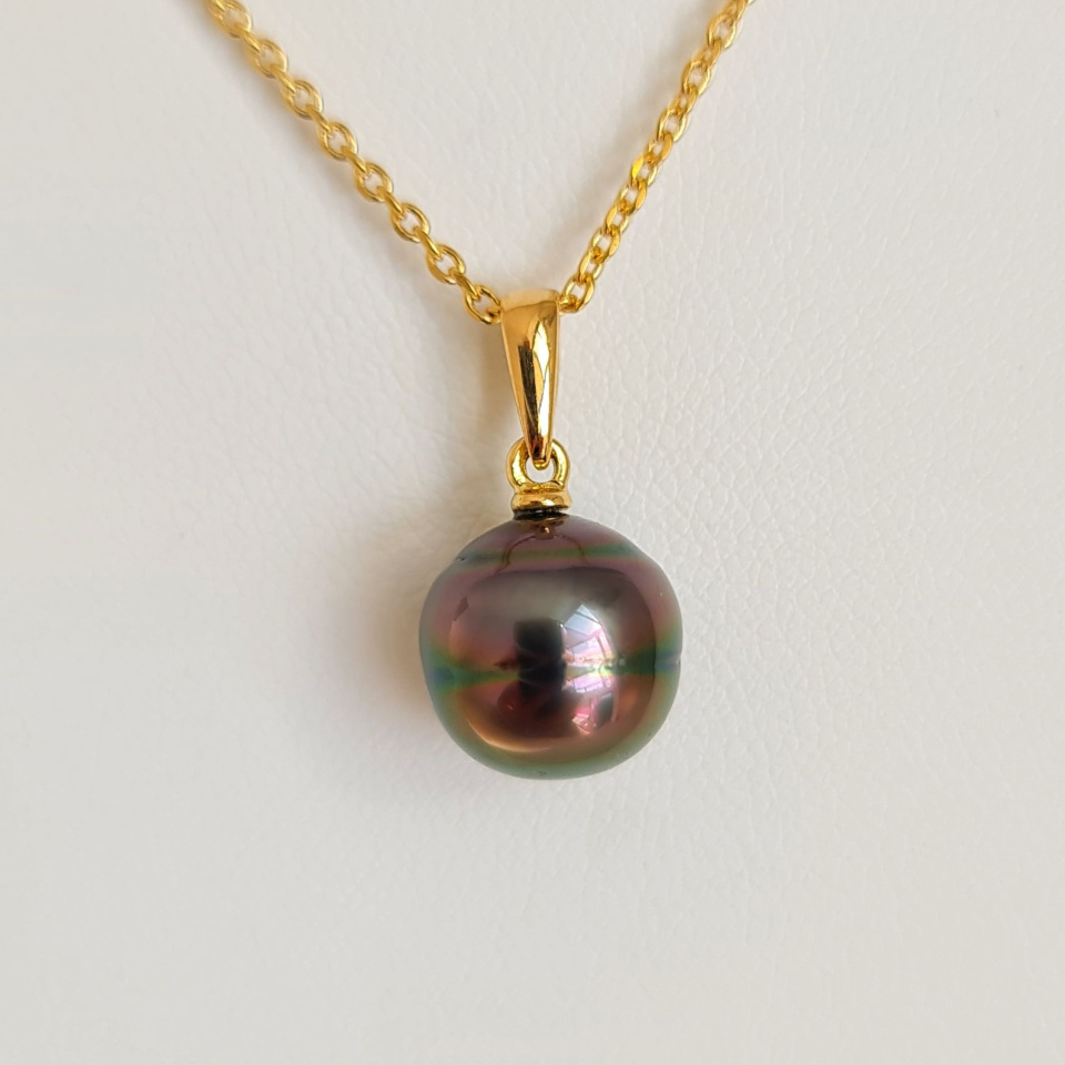 Belle de Jour - Pendentif Or Jaune et Perle de Tahiti d'Exception