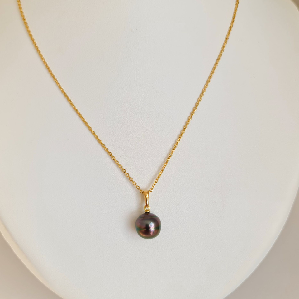 Belle de Jour - Pendentif Or Jaune et Perle de Tahiti d'Exception