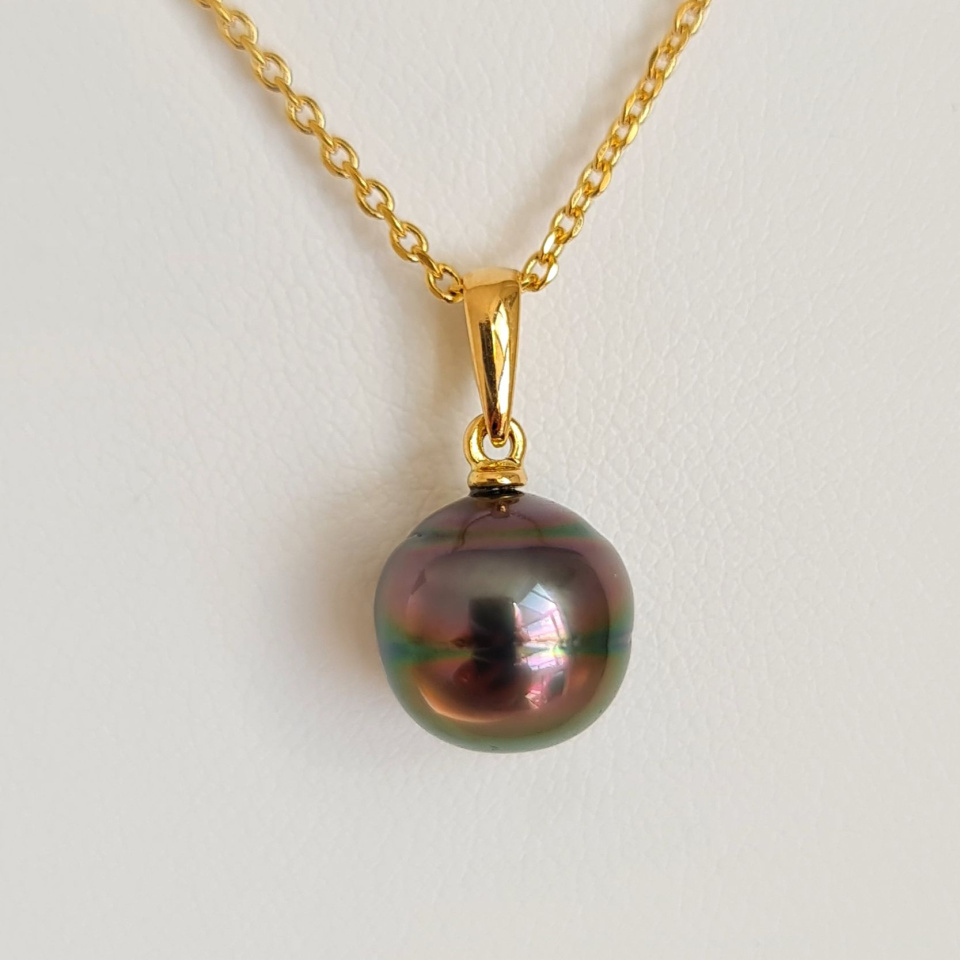 Belle de Jour - Pendentif Or Jaune et Perle de Tahiti d'Exception
