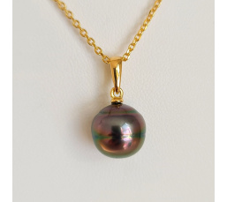 Belle de Jour - Pendentif Or Jaune et Perle de Tahiti d'Exception