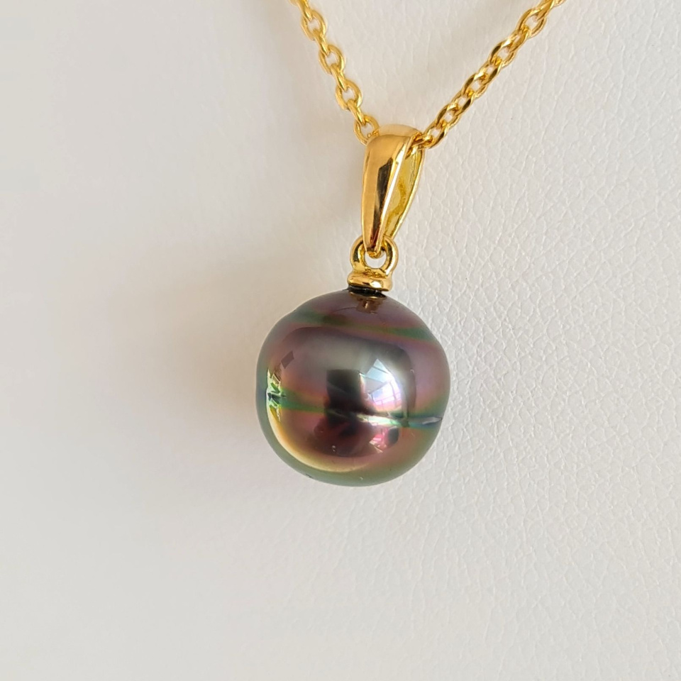 Belle de Jour - Pendentif Or Jaune et Perle de Tahiti d'Exception