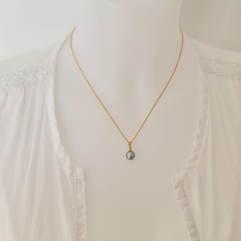 Belle de Jour - Pendentif Or Jaune et Perle de Tahiti d'Exception