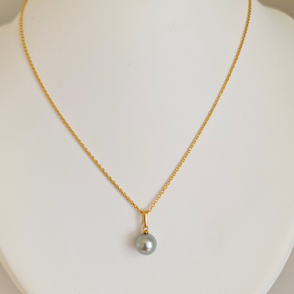 Belle de Jour - Pendentif Or Jaune et Perle de Tahiti d'Exception