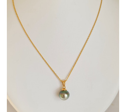 Hina Poe - Pendentif Or Jaune 18 carats et Perle de Tahiti d'Exception