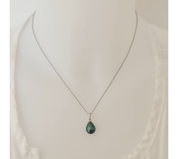 Belle de Jour  - Pendentif Or Blanc 18 carats et Perle de Tahiti d'Exception