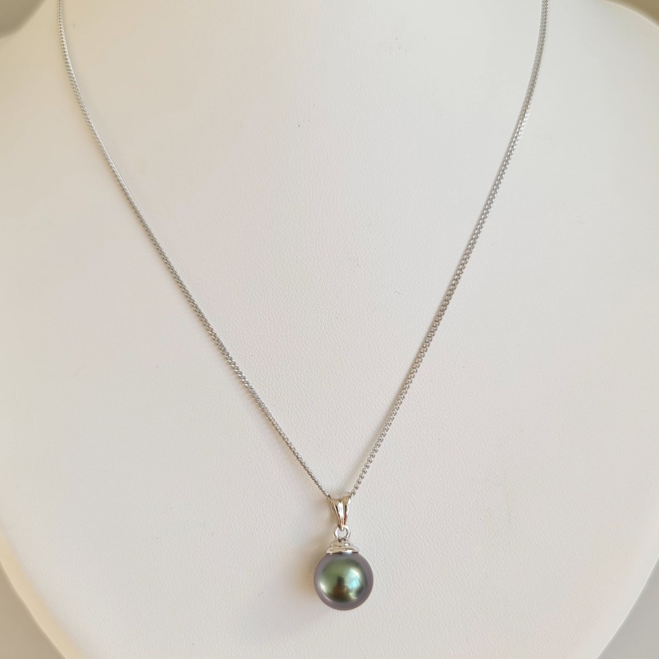 Hina Poe - Pendentif Or 18 carats et Véritable Perle de Tahiti