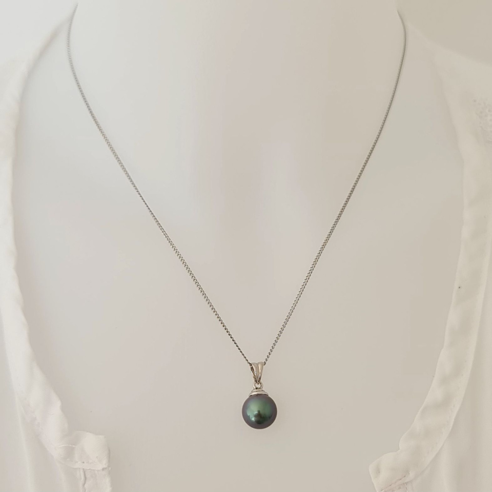 Hina Poe - Pendentif Or 18 carats et Véritable Perle de Tahiti