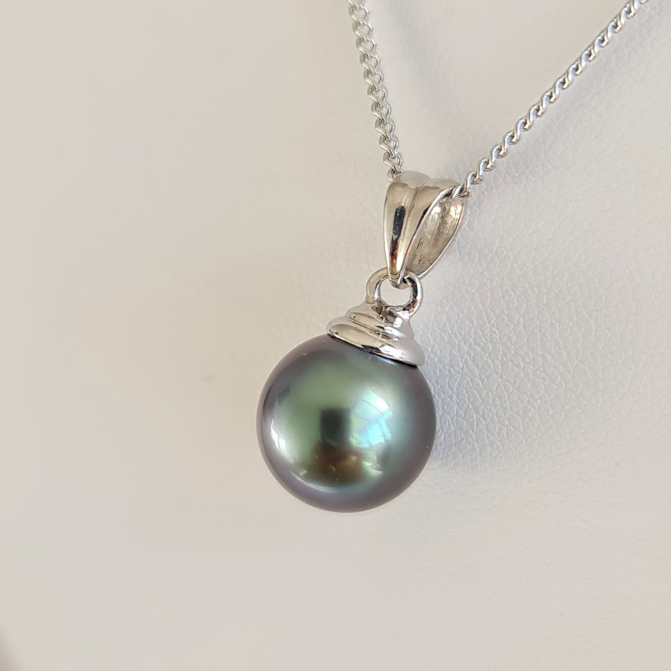 Hina Poe - Pendentif Or 18 carats et Véritable Perle de Tahiti