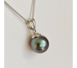 Hina Poe - Pendentif Or 18 carats et Véritable Perle de Tahiti