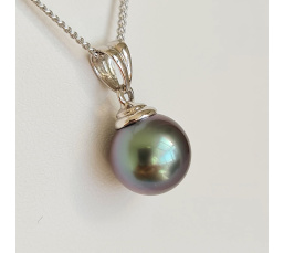 Hina Poe - Pendentif Or 18 carats et Véritable Perle de Tahiti