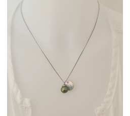 Tahiti - Collier Argent rhodié et Véritable Perle de Tahiti