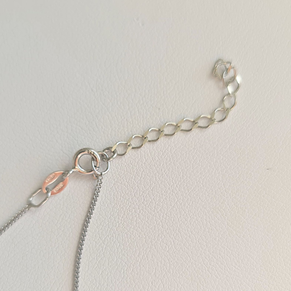 Tahiti - Collier Argent rhodié et Perle de Tahiti d'exception