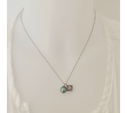Tahiti - Collier Argent rhodié et Perle de Tahiti d'Exception