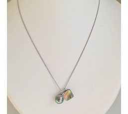 Tahiti - Collier Argent rhodié et Perle de Tahiti d'Exception