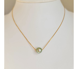 Fakarava - Collier Or Laminé 14 carats et Véritable Perle de Tahiti