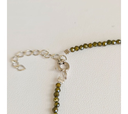 Éclats - Collier oxydes de zirconium, argent rhodié et Perle de Tahiti