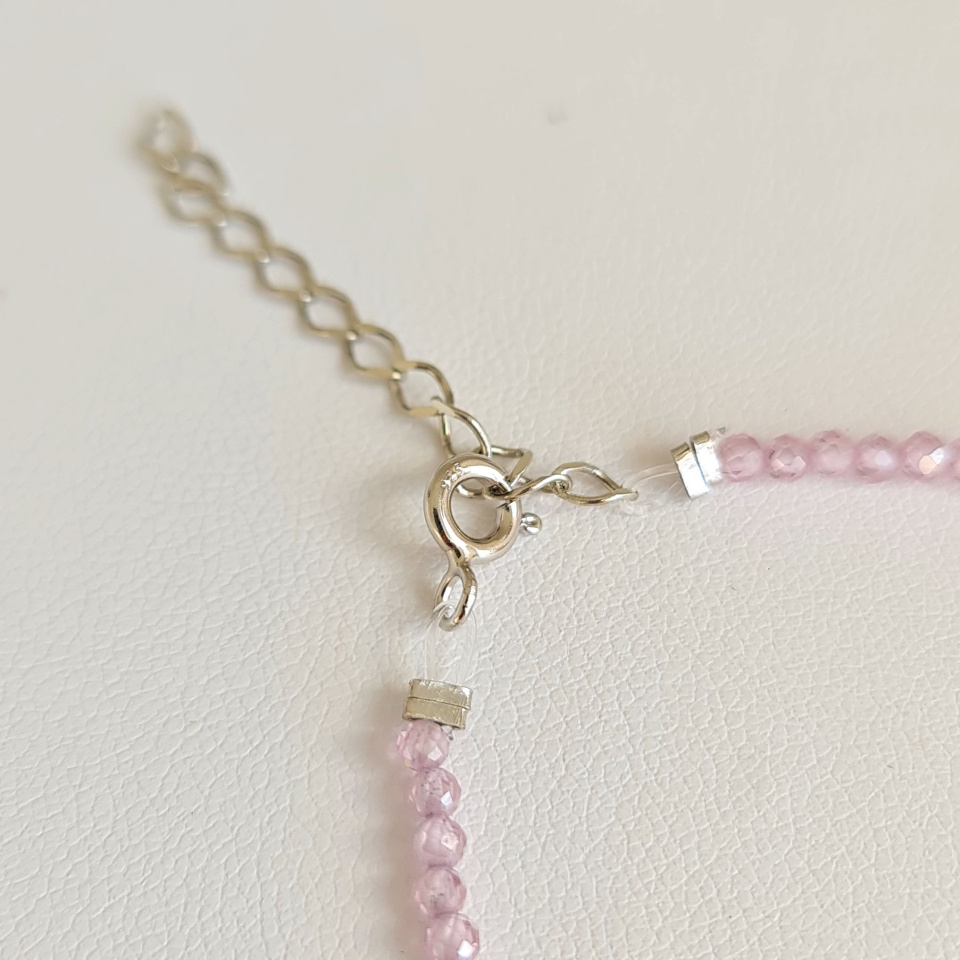 Éclats - Collier oxydes de zirconium, argent rhodié et Perle de Tahiti