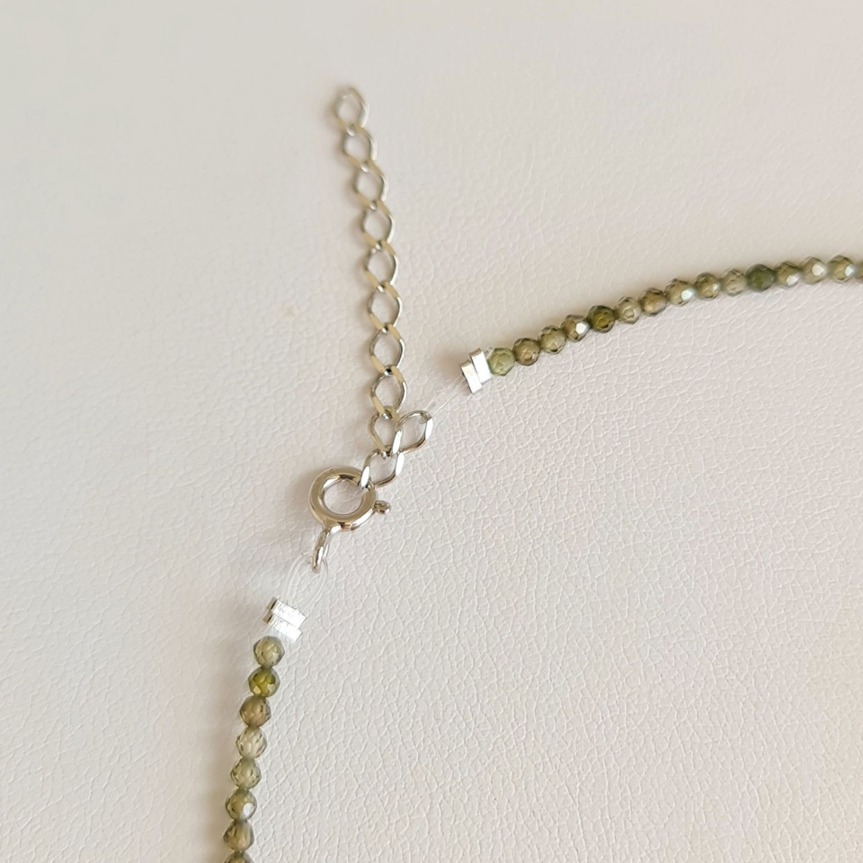 Éclats - Collier oxydes de zirconium, argent rhodié et Perle de Tahiti