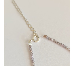 Éclats - Collier oxydes de zirconium, argent rhodié et Perle de Tahiti