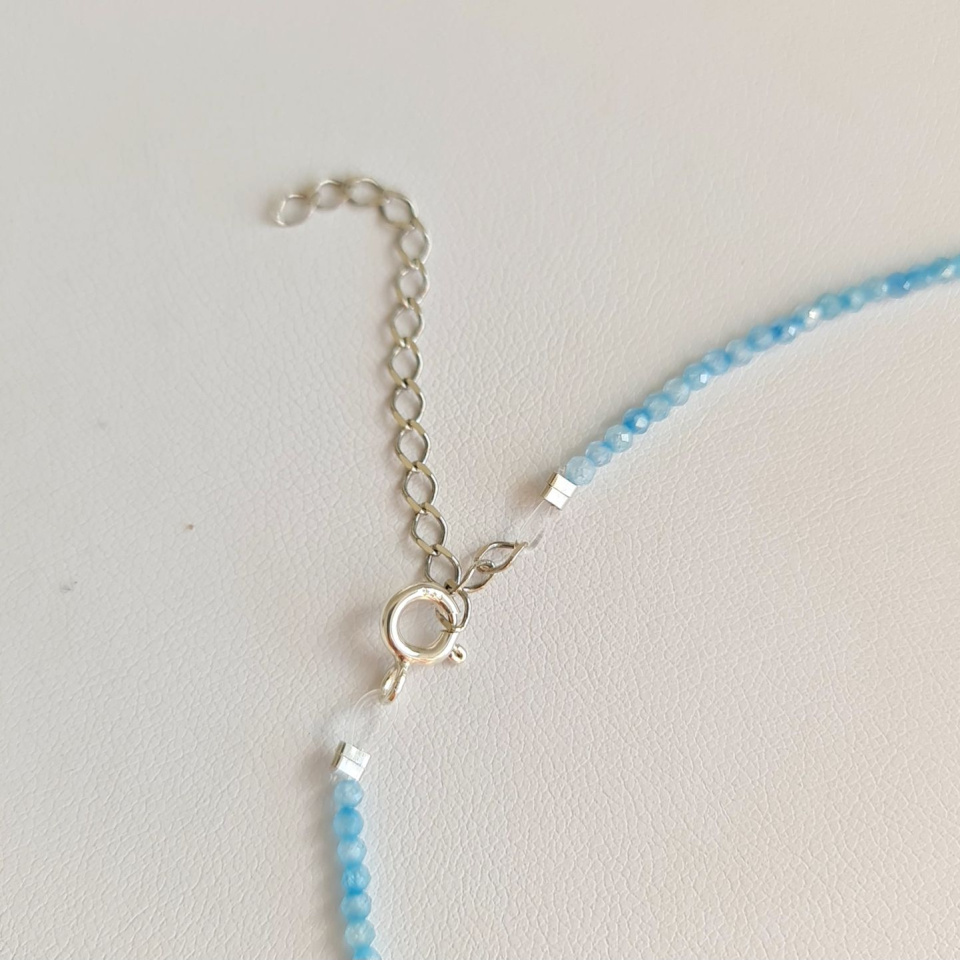 Éclats - Collier oxydes de zirconium, argent rhodié et Perle de Tahiti