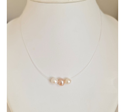 Funambules - Collier en Véritables Perles d'Eau Douce