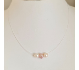 Funambules - Collier en Véritables Perles d'Eau Douce