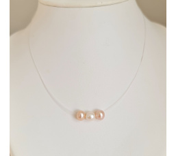 Funambules - Collier en Véritables Perles d'Eau Douce