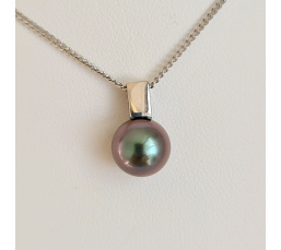Belle de Nuit  - Pendentif Or 18 carats et Perle de Tahiti d'exception