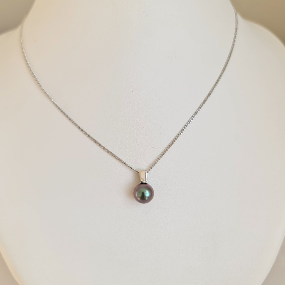 Belle de Nuit  - Pendentif Or 18 carats et Perle de Tahiti d'exception