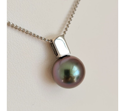 Belle de Nuit  - Pendentif Or 18 carats et Perle de Tahiti d'exception