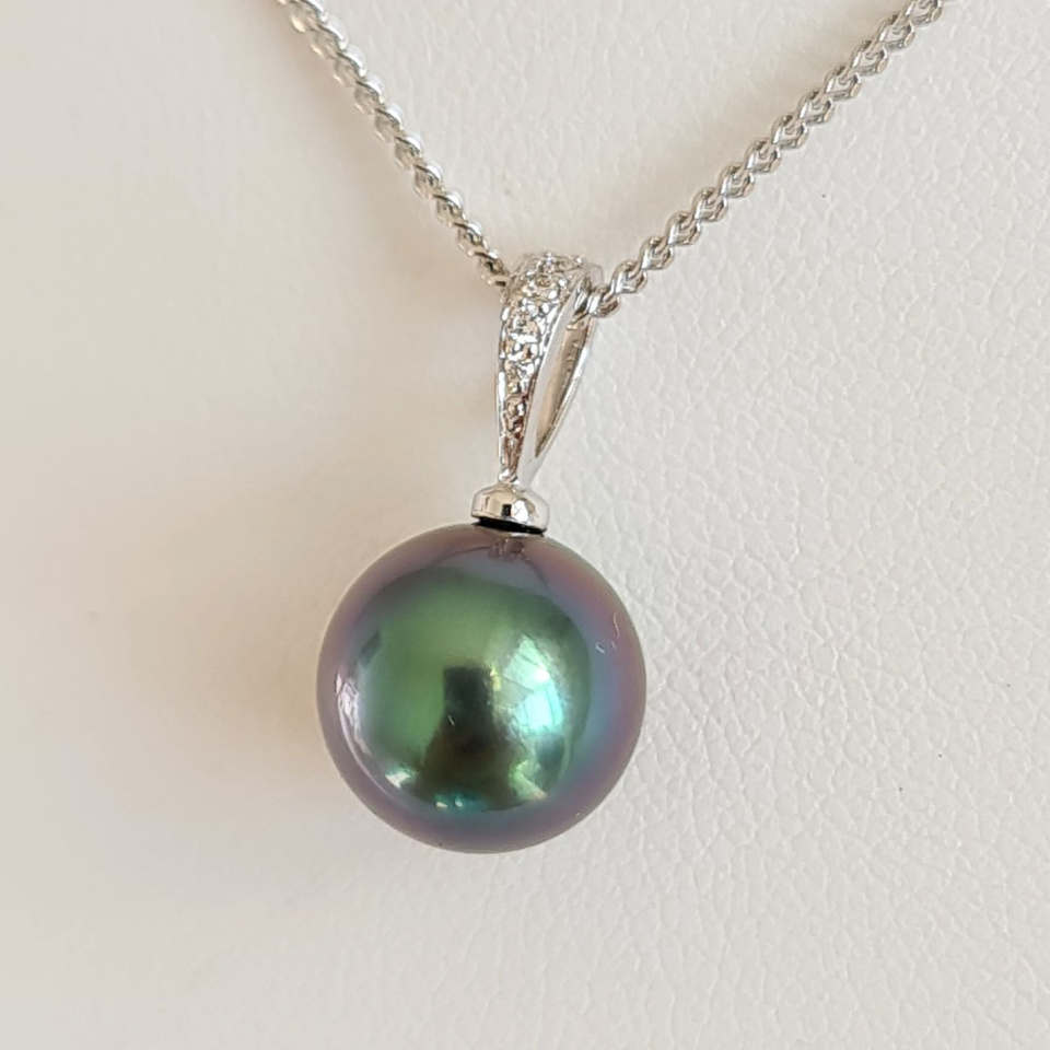 La Merveilleuse - Pendentif Or, Diamants et Perle de Tahiti d'Exception