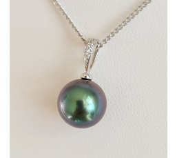 La Merveilleuse - Pendentif Or, Diamants et Perle de Tahiti d'Exception
