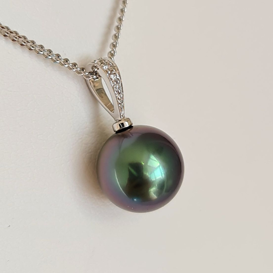 La Merveilleuse - Pendentif Or, Diamants et Perle de Tahiti d'Exception