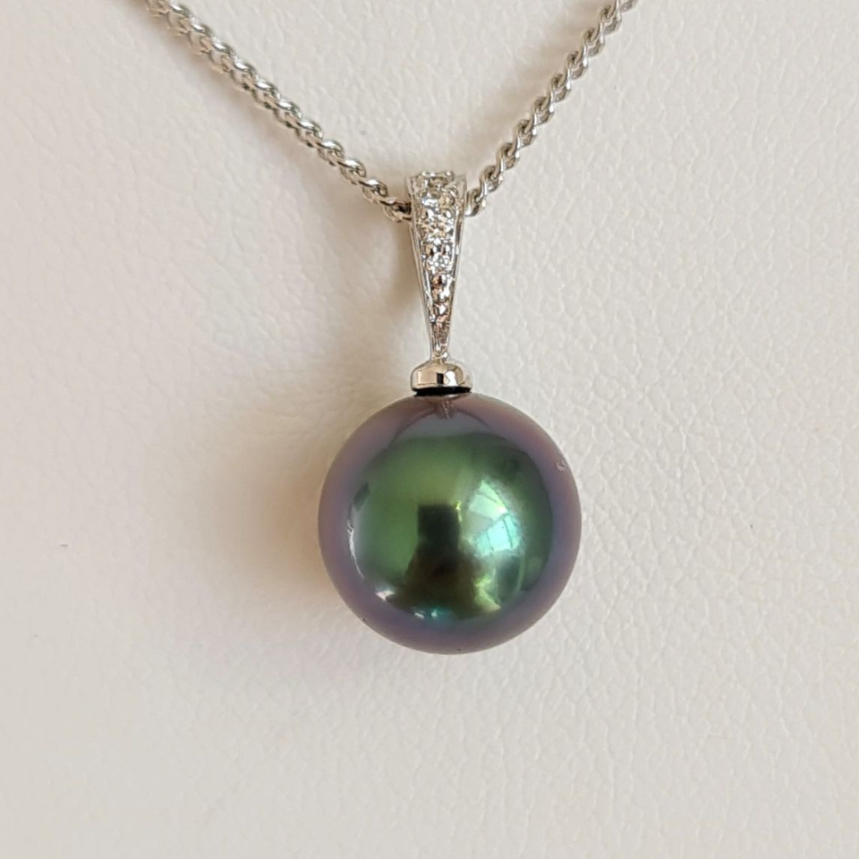 La Merveilleuse - Pendentif Or, Diamants et Perle de Tahiti d'Exception