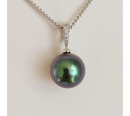 La Merveilleuse - Pendentif Or, Diamants et Perle de Tahiti d'Exception