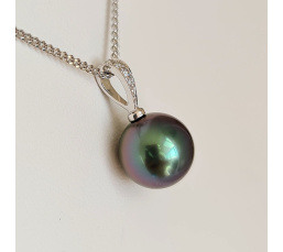 La Merveilleuse - Pendentif Or, Diamants et Perle de Tahiti d'Exception