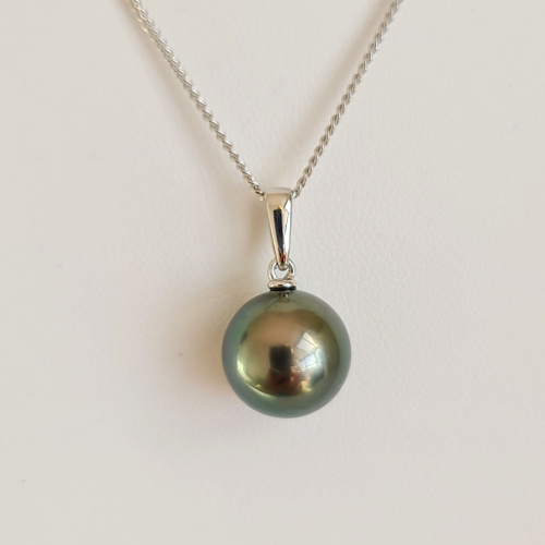 Belle de Jour  - Pendentif Or Blanc 18 carats et Perle de Tahiti