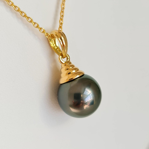 Perle Sublime - Pendentif Or Jaune et Perle de Tahiti d'Exception