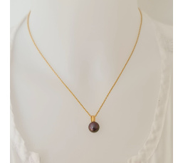 Belle de Nuit  - Pendentif Or 18 carats et Perle de Tahiti d'Exception