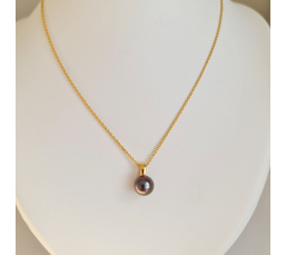 Belle de Nuit  - Pendentif Or 18 carats et Perle de Tahiti d'Exception