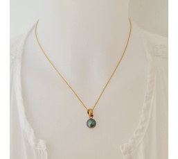 Bulle de Perle - Pendentif 3 Ors et Perle de Tahiti d'exception