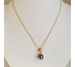 Bulle de Perle - Pendentif 3 Ors et Perle de Tahiti d'Exception