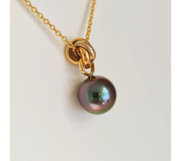 Bulle de Perle - Pendentif 3 Ors et Perle de Tahiti d'Exception