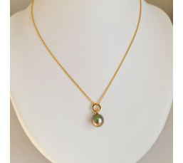 Poemana - Pendentif Or Jaune 18 carats et Perle de Tahiti d'Exception