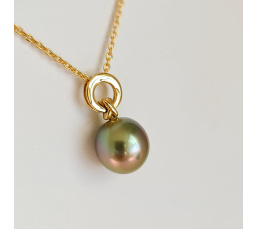 Poemana - Pendentif Or Jaune 18 carats et Perle de Tahiti d'Exception