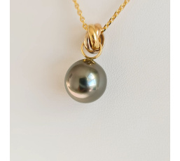 Bulle de Perle - Pendentif 3 Ors et Perle de Tahiti d'Exception
