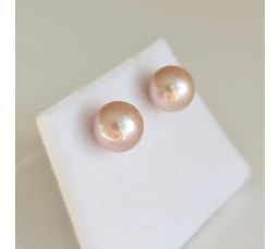 Kauehi - Boucles d'Oreilles Plaqué Or et Perles d'Eau douce d'exception